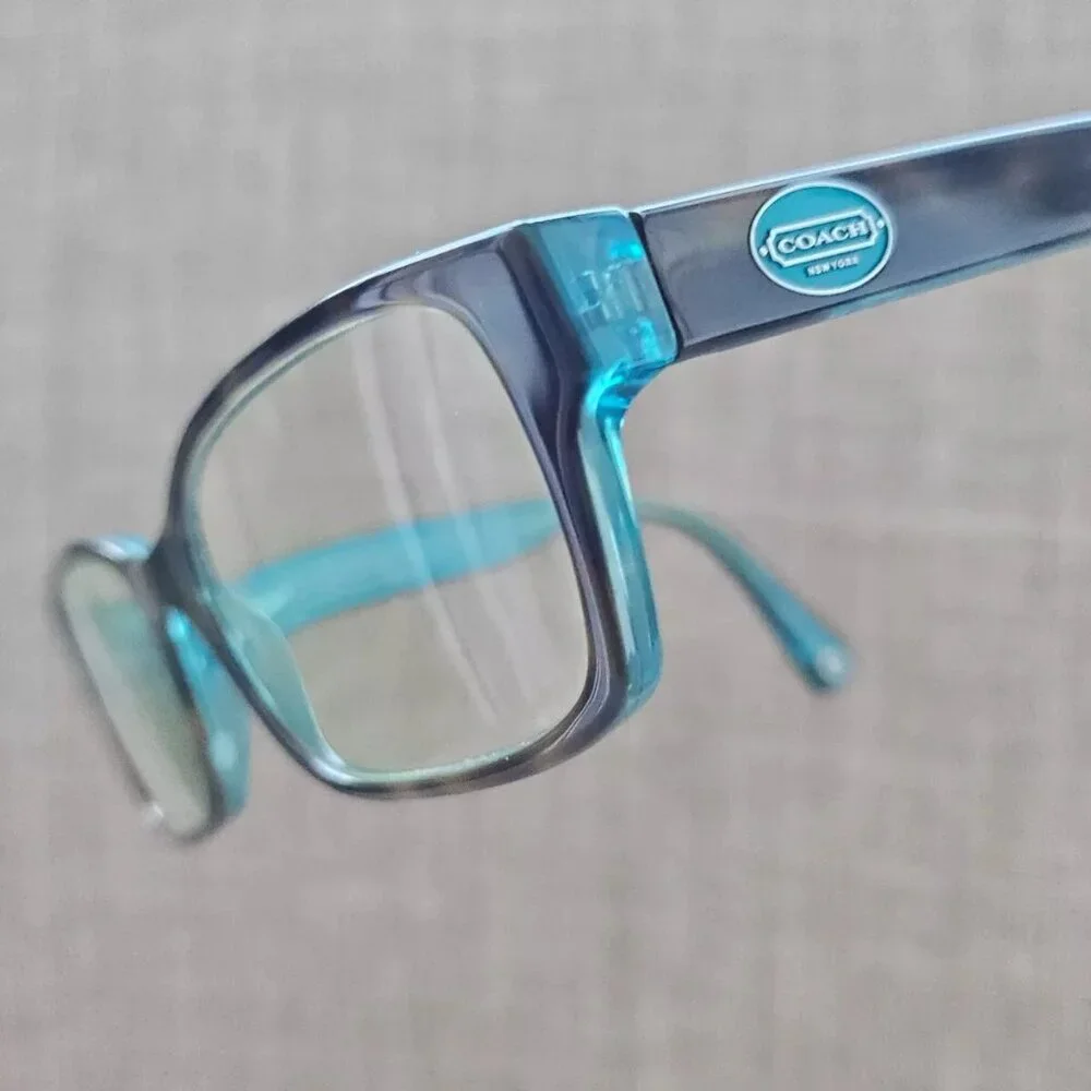 Coach Women Eyeglasses/Glasses Dark Tortoise/Teal 52[]16 135 HC6040 - Picture 2 of 11